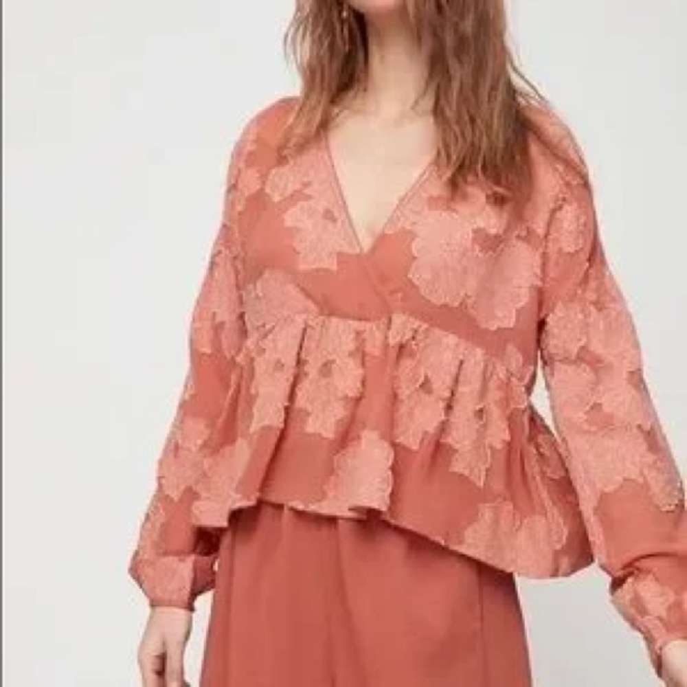Aritzia peplum blouse